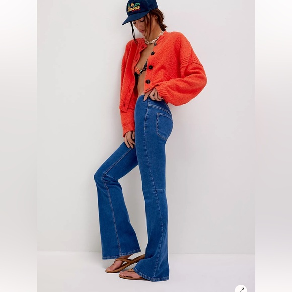 We The Free Penny Pull-On Flare Jeans - Picture 3 of 9